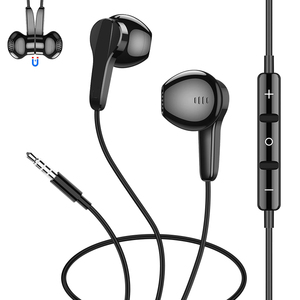 Kablolu 3.5mm kulak bas kulaklık Handfree telefon kulaklık iPhone Samsung için Mic ile S10 S9 S8 S7 <span class=keywords><strong>S6</strong></span> akıllı telefon - Product Image 1