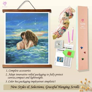 Gran Oferta: Kit DIY de Pintura de Diamantes con Patrón Personalizado para Decoración de Sala de Estar, con Diamantes de Cobertura Total - Product Image 4