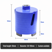 Scie cloche diamantée de 68 mm à 150 mm de diamètre avec perceuse et adaptateur SDS Plus, soudée au laser pour la brique, contrôle qualité à 100 %