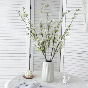 Timo Fleurs artificielles style nordique, branches de saule blanc 84639699, décoration pour la maison, salon, meuble TV - Product Image 1