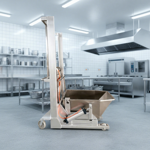 Elevador Móvil para Carne, Carro Elevador de Alimentos y Carne, Máquina Elevadora con Cubeta, Carro con Cubeta para Transportar - Product Image 1