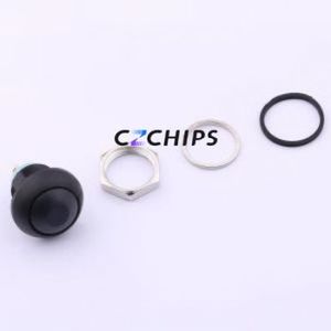 YTS8P012NL1BT00 Push Button Switch Through hole Component (THT) Switch ( Key/Cap Color: Black )( Operating Force: 5.5N ) - Product Image 1