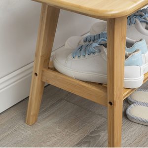 2 Tier <strong>Shoe</strong> Rack <strong>Bench</strong>, Bamboo Entryway <strong>Bench</strong>, <strong>Shoe</strong> <strong>Bench</strong> With <strong>Storage</strong> for <strong>Hallway</strong> - Product Image 6
