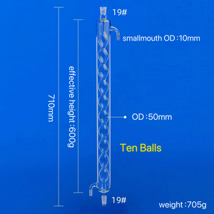 कंडेशनर ट्यूब सांप टब लैब शीर्ष ब्रांड ग्लास condenser सीधे ट्यूब अनुकूलन योग्य ओएम विकल्प प्रदान करता है। - Product Image 6