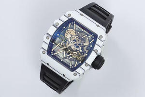 26 ans de succès commercial : Montre mécanique automatique de luxe 3501 en fibre de carbone, design tendance, tourbillon, cadran ajouré, bracelet en caoutchouc, sport, réserve de marche - Product Image 2