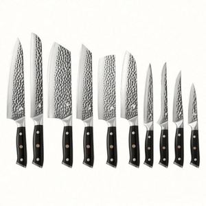 มีดเชฟมืออาชีพขนาด 8 นิ้ว G10 ดามัสกัส ด้ามไม้เป็นมิตรกับสิ่งแวดล้อม ใบมีดเหล็กกล้าคาร์บอนสแตนเลส 67 ชั้น ใช้ได้ทั้งมือซ้ายและขวา สำหรับครัว - Product Image 2