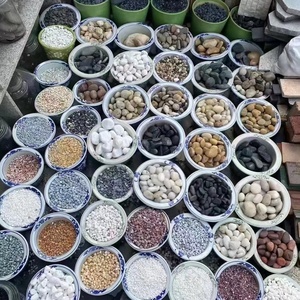 بيع بالجملة الطبيعية بألوان مختلفة نهر الصخور الحصى المناظر الطبيعية حجر حجري سحق الحجارة غسلها الحصى للخارج - Product Image 6