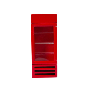 1:12 DIY modelo en miniatura de madera Pantalla de bebidas refrigerador Vertical casa de juegos muebles para casa de muñecas - Product Image 5