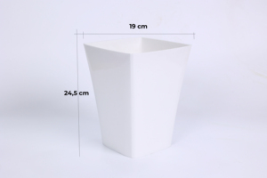 Factory Direct Square <b>Plastic</b> Plant Pot Premium PP Flower <b>Planter</b> Modern Taper Design for Nursery Home Office Garden Landscaping - Product Image 6