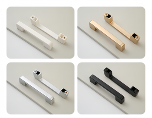 Maniglia <span class=keywords><strong>a</strong></span> Incasso Regolabile in Alluminio Nero Opaco per Ante Scorrevoli di Armadi, Cassetti da Cucina e Guardaroba - Product Image 3