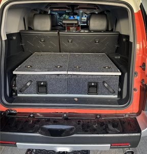 Système de tiroirs coulissants supérieurs gauche en métal pour rangement de <span class=keywords><strong>voiture</strong></span> SUV 4x4, tiroir de chargement arrière pour camping-car, compatible Jeep Wrangler Cruiser FJ 2011+ - Product Image 6