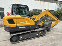 Precio de Fábrica, Miniexcavadora de 6 Toneladas XE60GA con Cucharón de 0.23CBM, Motor Importado de 35.9kW, Componentes Hidráulicos