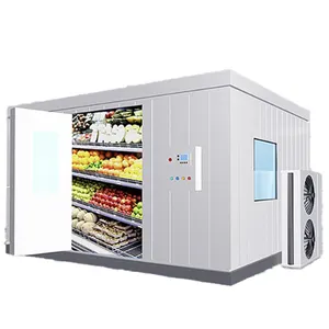 Tủ đông độ dày 150mm Di động Tủ đông phòng lạnh lưu trữ cho Ice khối phòng lạnh