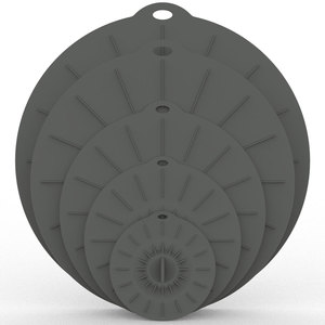 Tapas Elásticas de Silicona de Grado Alimenticio, 5 Piezas, Reutilizables, Herméticas, Aptas para Microondas, para Almacenamiento de Alimentos en la Cocina - Product Image 3
