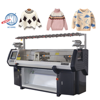 Machine à tricoter des pulls jacquard plats informatisée entièrement automatique personnalisée