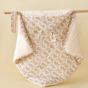 Suministro al por Mayor de Mantas de Muselina de Conejito con Puntos Polares, Manta Suave de Invierno para Envolver Recién Nacidos, Tela de Punto con Relleno de Seda para Regalo - Product Image 4