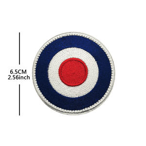 Toppa tattica ricamata toppa di tessuto reale stile tattico del Regno Unito per esterno tattico rotondo etichetta per cucire <span class=keywords><strong>Applique</strong></span> - Product Image 5