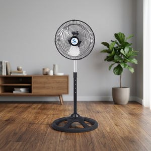 Ventilador de Aire de Alta Velocidad, Metálico, de 10 Pulgadas, Eléctrico, 110V, Mecánico, 3 Velocidades, Altura Ajustable, para el Hogar - Product Image 2