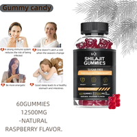 Gummies de Shilajit Naturel 3000mg Pur de l'Himalaya, Crinière de Lion, Vitamines et Minéraux pour le Soutien Immunitaire des Adultes