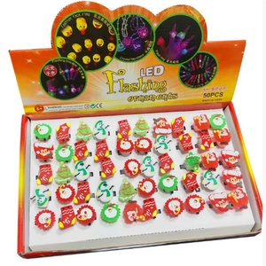 Christmas LED Ring Light up for Xmas and Halloween Parties Luminous Glow for Adults and Kids Single Item Supply - Product Image 5