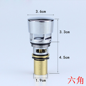 Accessoires de valve de chasse d'eau dissimulée à commande manuelle/à commande au pied, bouton de valve d'urinoir et noyau de valve à manivelle pour vannes de chasse d'eau - Product Image 2