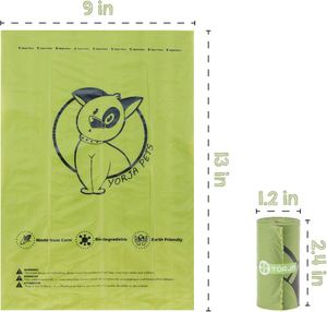 Factory Wholesale Customized High Quality <b>Compostable</b> Eco Dog Poop <b>Bags</b> Private Label - Product Image 2