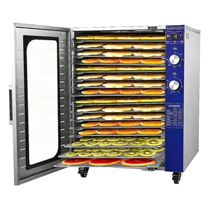 Schlussverkauf Heimküche 16 Teller Edelstahl Gemüse trocknungsmaschine Lebensmittel-Dehydrator für kleine Unternehmen
