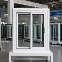 Ventana Corredera Moderna de UPVC/PVC, Doble Acristalamiento, Insonorizada, Eficiente Energéticamente, Venta al Por Mayor Directa de Fábrica OEM