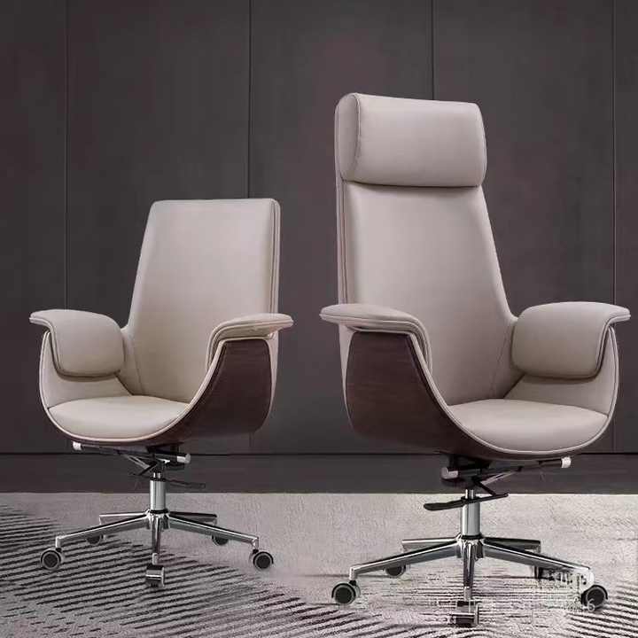 Home Office Furniture Luxury Leather Adjustable Office Chairs Swivel
