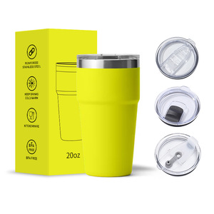 Qianchuan 20oz Stainless Steel Tumbler Insulated Travel <b>Mug</b> BPA Free <b>Double</b> <b>Wall</b> - Product Image 4