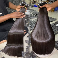 Paquetes de Cabello Vietnamita Crudo 12A Sin Procesar, Venta al por Mayor de Cabello Humano Liso Extremo Virgen Doble Trama con Cutícula Alineada