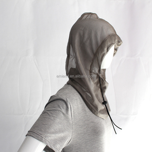 BLOCK EMF Tela antiradiación EMI y RF Blindaje EMF Hat 100% Silver Mesh Hoodie Hat 100% Silxer - Product Image 2