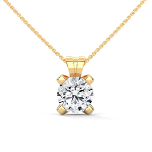 Pendentif en or avec diamant de laboratoire exquis, conçu pour un luxe durable, offrant une brillance exceptionnelle et une finition haut de gamme. - Product Image 1