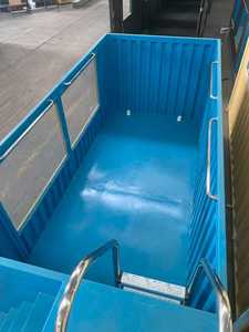 <span class=keywords><strong>Piscine</strong></span> hors sol préfabriquée en fibre de verre de 20 pieds ou 40 pieds avec terrasse, transportée dans un conteneur maritime - Product Image 6