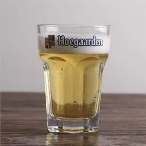 عينة مجانية 330 مللي/500 مللي hoegaarden زجاجة بيرة سداسية زجاجة بيرة القدح للبيع