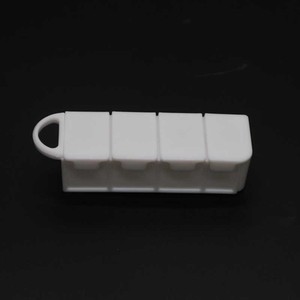 Custom Branding Travel Use Pocket Medicine Holder 4 sezioni portapillole contenitore di plastica per piccole cose - Product Image 2