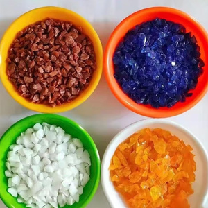 Vendita all'Ingrosso di Fabbrica: Sabbia di Vetro Riciclato Colorata, Verde, Blu, Gialla, Viola, Ambra, per Acquari e Paesaggistica - Product Image 3