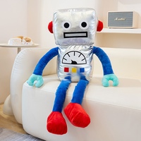 Fabrikpreis Maßgeschneidertes Design Cartoon-Maskottchen Logo-Puppe Kundenspezifische Plüschtiere Roboter-Stil Gefülltes Tier Plüsch Weicher Roboter