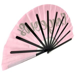 Abanico Plegable Grande de Bambú Ecológico de 13 Pulgadas, con Diseño de Hadas, Logotipo Personalizado Impreso, Duradero, para Eventos - Product Image 3