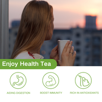 Sampel gratis teh daun kelor bubuk daun moringa penurun berat badan teh dengan kelor
