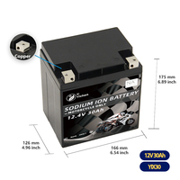 Nouvelle batterie de moto au sodium-ion 12,4 V 30 Ah YIX30 Group30 CCA800 pour VTT/UTV, jet ski, quad, embarcation, 2000 cycles, garantie 18 mois