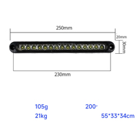 Nouveau feu stop universel à montage haut, à LED, à fonctionnement fixe/clignotant/secquentiel, en bande longue, pour voiture, camion, poids lourd, remorque