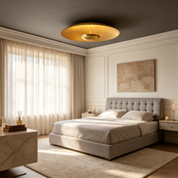 Luminaires de plafond créatifs rétro en acier et verre pour salon, salle de lecture, maison, en laiton, éclairage artisanal de haute qualité