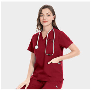Uniforme Médico Elegante con Cuello en V, Pantalones Jogger de Cintura Alta, <span class=keywords><strong>Traje</strong></span> Médico para <span class=keywords><strong>Hombre</strong></span>, Uniformes de Enfermería Suaves, Conjuntos de Uniformes Médicos para Mujer - Product Image 4