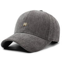 Gorra de Béisbol de Pana Estilo Otoño Invierno 2025, Unisex, Simple y Lujosa, con Logotipo de Letras, para Deportes al Aire Libre, Casual, Ajustable