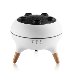 Diffuseur d'aromathérapie à flamme simulée 3D, humidificateur d'air ultrasonique avec télécommande, son dynamique, détection sonore et pulvérisation méduse, avec fonction de minuterie - Product Image 5