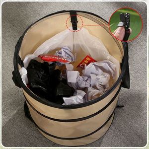 Collapsible Can Lawn and Bag Design Outdoor <b>Leaf</b> for Yard Garden Camping Lightweight Foldable Trash Container - Product Image 4