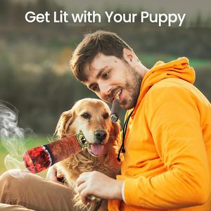 Giocattoli divertenti per animali domestici sigaro grande fumo di peluche suono squittio giocattoli per cani masticare gioco interattivo molare resistente al morso giocattolo per animali domestici - Product Image 3