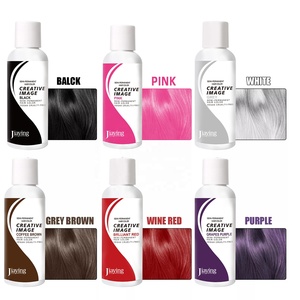 OEM vente en gros de perruques de cheveux humains teintées colorées <span class=keywords><strong>bleu</strong></span> argent crème coloration semi-permanente - Product Image 1