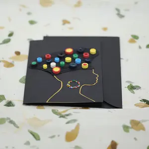 Aegean-tarjetas 3d hechas a mano, Material de arte y artesanía, perfil de Sudáfrica, 5x7 tarjetas en blanco, Ideas para regalo, 2022